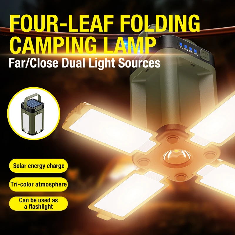 Fishing Equipment And Gear - ไฟพกพาสำหรับใช้งานกลางแจ้ง ชาร์จผ่านพอร์ต Type-C ไฟ LED แบบแขวน