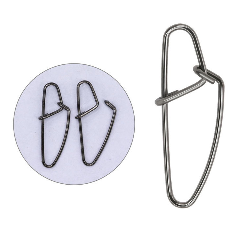 Saltwater Fishing Hook - Dndyuju 50ชิ้นสแน็ปตกปลาสแตนเลสเชื่อมต่อตะขอตกปลาทะเลเหยื่อตกปลาอย่างรวดเร็วคลิปล็อคสแน็ป