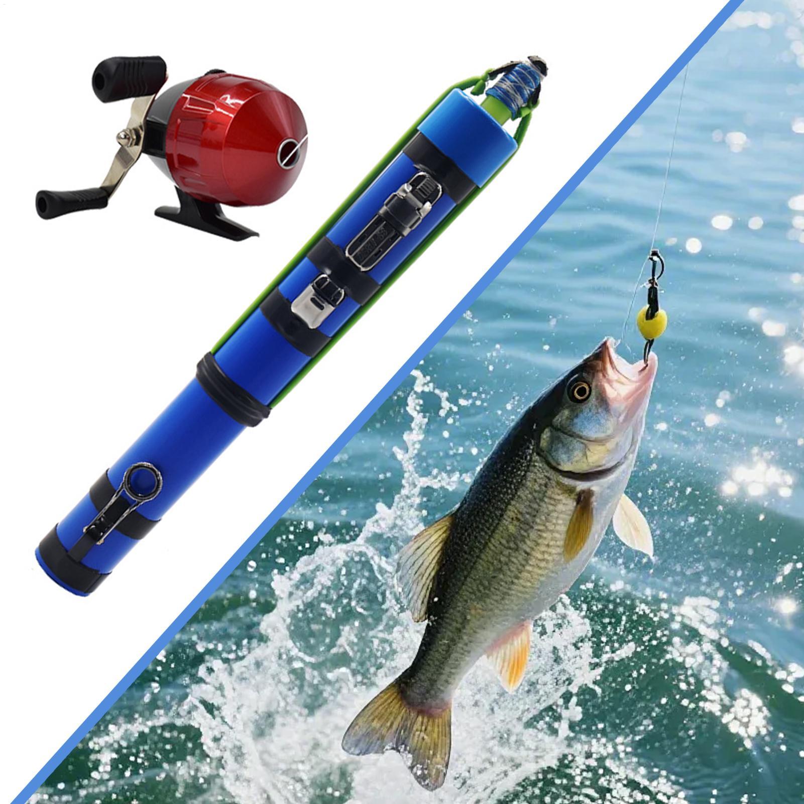 Bass Fishing Lure - คันเบ็ดแบบหนังสติ๊ก ดีไซน์กะทัดรัด พร้อมรอก คันยิงปลา สำหรับการเดินทาง ตกปลาแบส