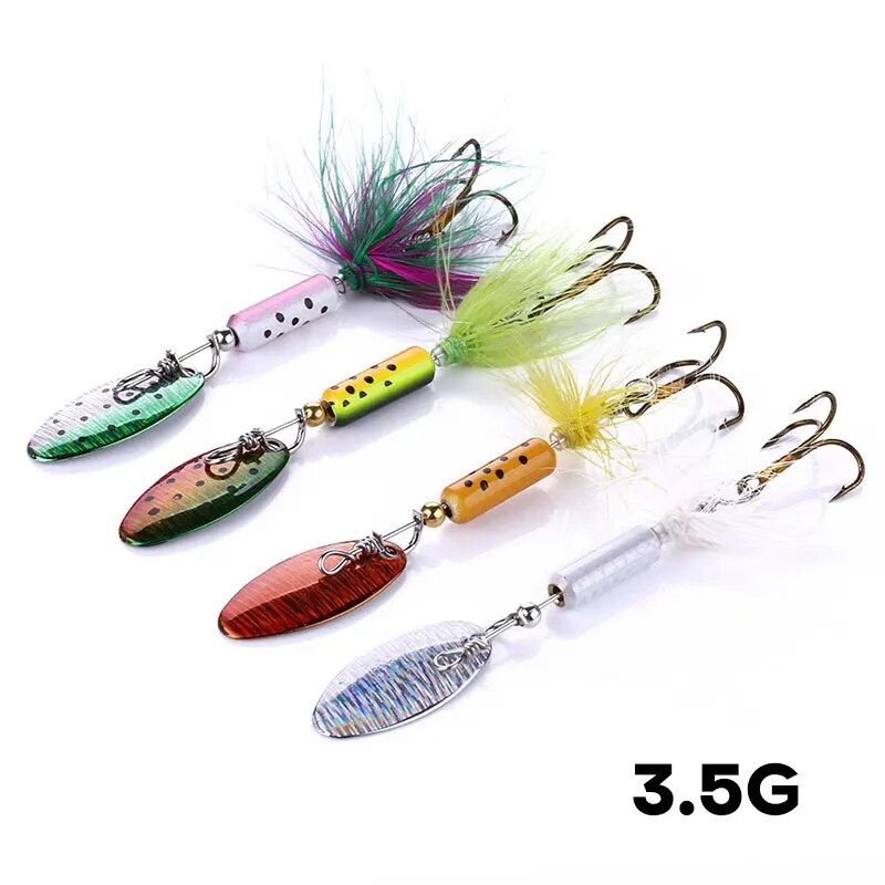 Bass Fishing Lure - โลหะ VIB Lures 1PCS 3.5g Feather