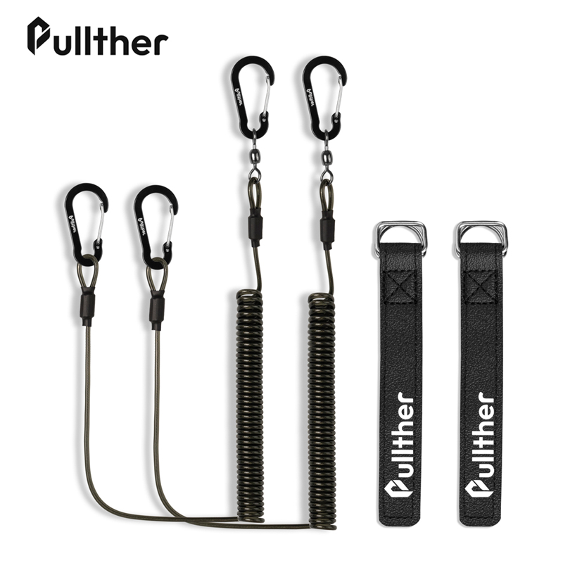 Fishing Equipment And Tools - ตกปลา,เครื่องมือตกปลา,เชือกเส้นเล็กแบบม้วน,สายรัดคันเบ็ด,เข็มขัดผูก,คาราบิเนอร์,ลวดป้องกันการสูญหาย,เชือกสปริง，ป้องกันคันเบ็ดจากการหลุดออก