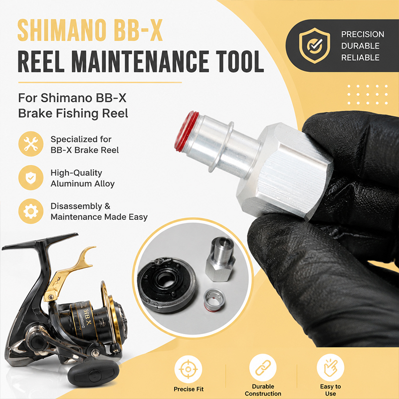 Fishing Equipment And Tools - เครื่องมือถอดประกอบอะลูมิเนียมอัลลอยด์แบบรวมสำหรับ Shimano BB-X แฮนด์เบรก รอกตกปลาแบบสปินนิ่ง การดูแลรักษาประจำวัน
