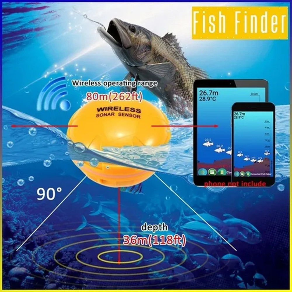 สมาร์ทโซนาร์ Fish Finder ไร้สา - Fishing Equipment In English บทวิจารณ์และราคา