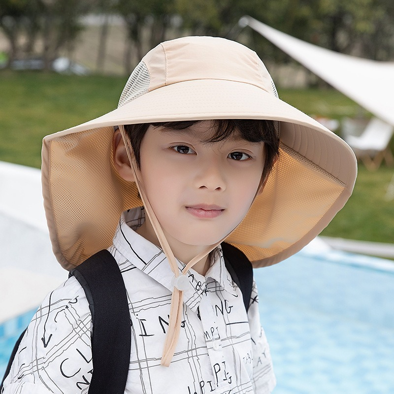 เด็กหมวกกันแดดพร้อมคอพนังป้องก - Fishing Equipment Kids บทวิจารณ์และราคา