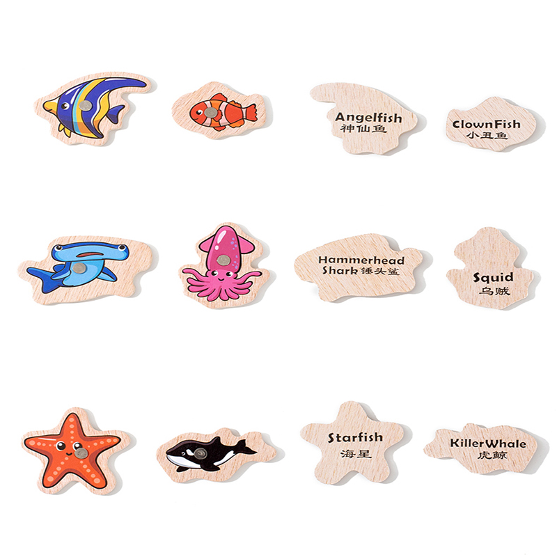 ของเล่นตกปลามอนเตสซอรี่ทำจากไม - Fishing Equipment Kids บทวิจารณ์และราคา