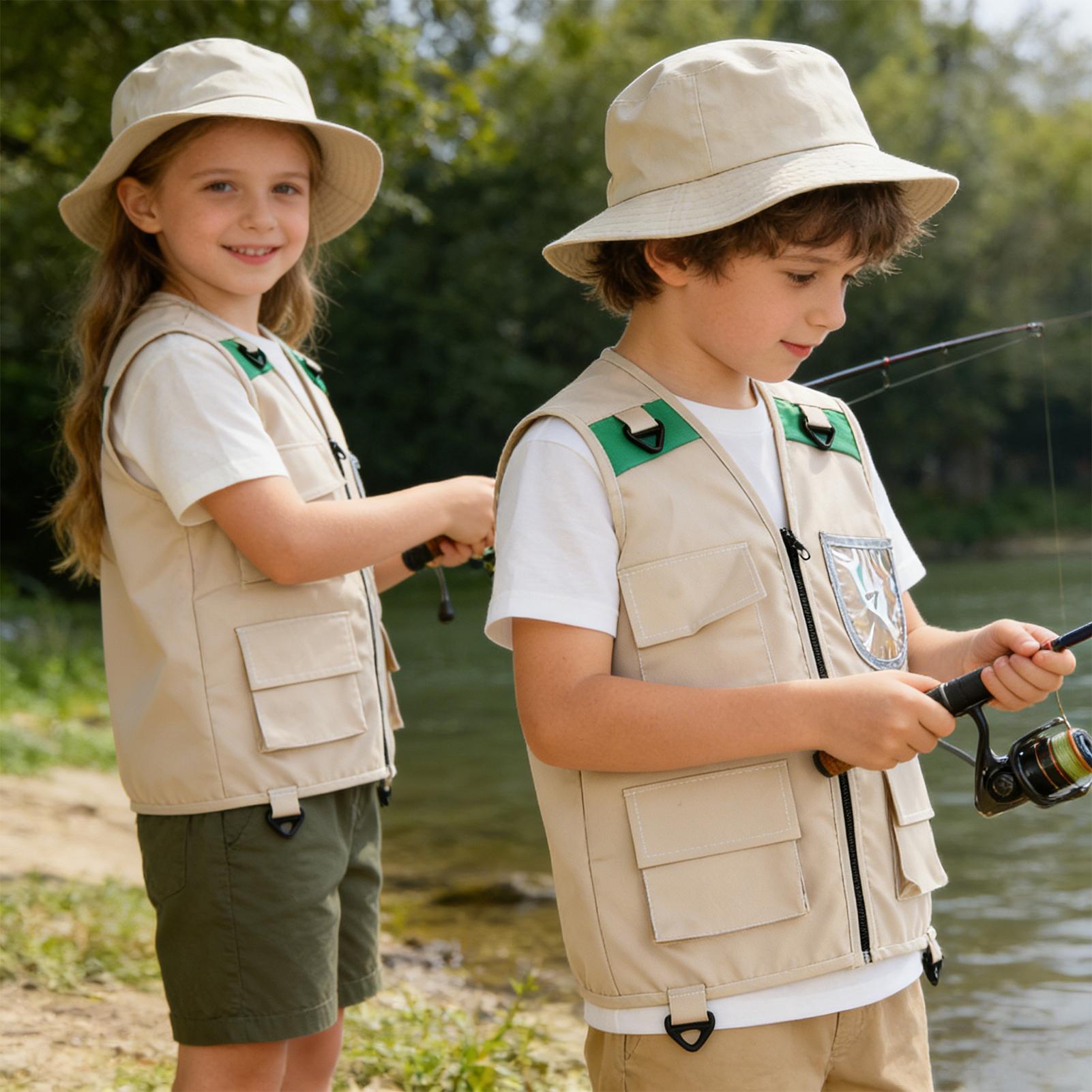 เสื้อกั๊กเด็กสำหรับกิจกรรมกลาง - Fishing Equipment Logo บทวิจารณ์และราคา