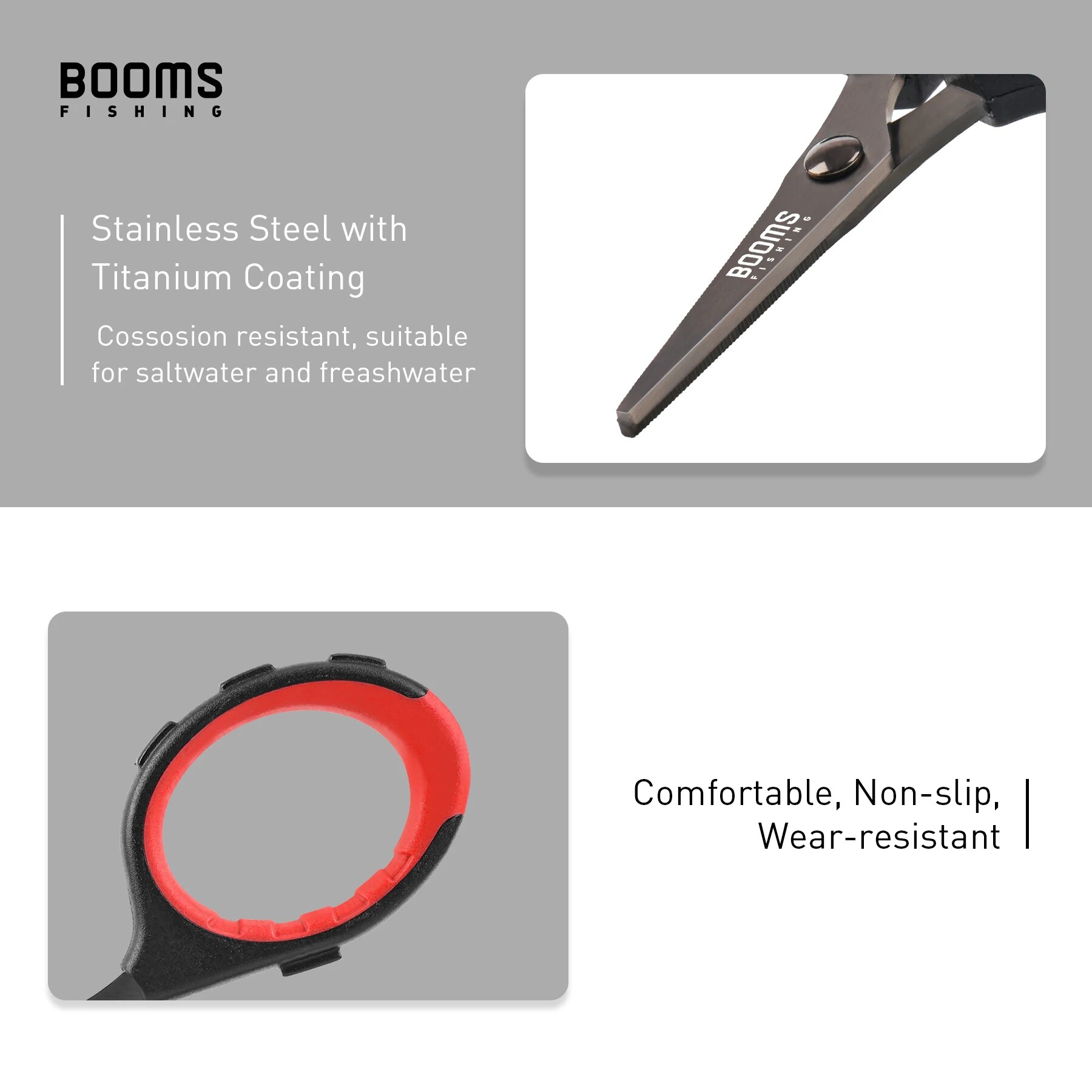 Booms กรรไกรตัดลวด S05ตกปลา, ก - Braided Fishing Line บทวิจารณ์และราคา