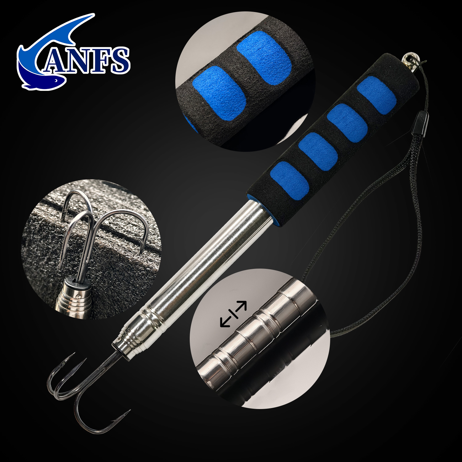 ANFS 1pcTelescopic Fishing Gaf - Saltwater Fishing Hook บทวิจารณ์และราคา