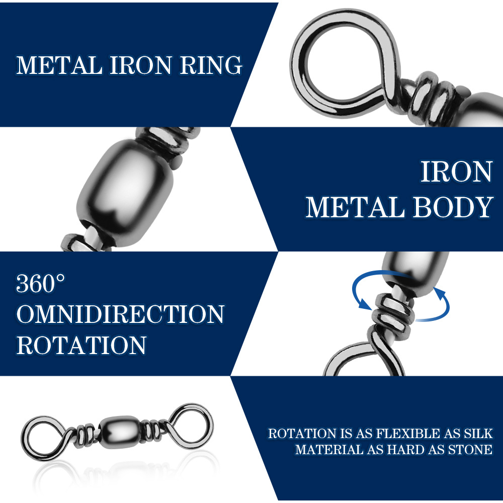 100 ชิ้นตกปลา Swivels Connecto - Saltwater Fishing Hook บทวิจารณ์และราคา