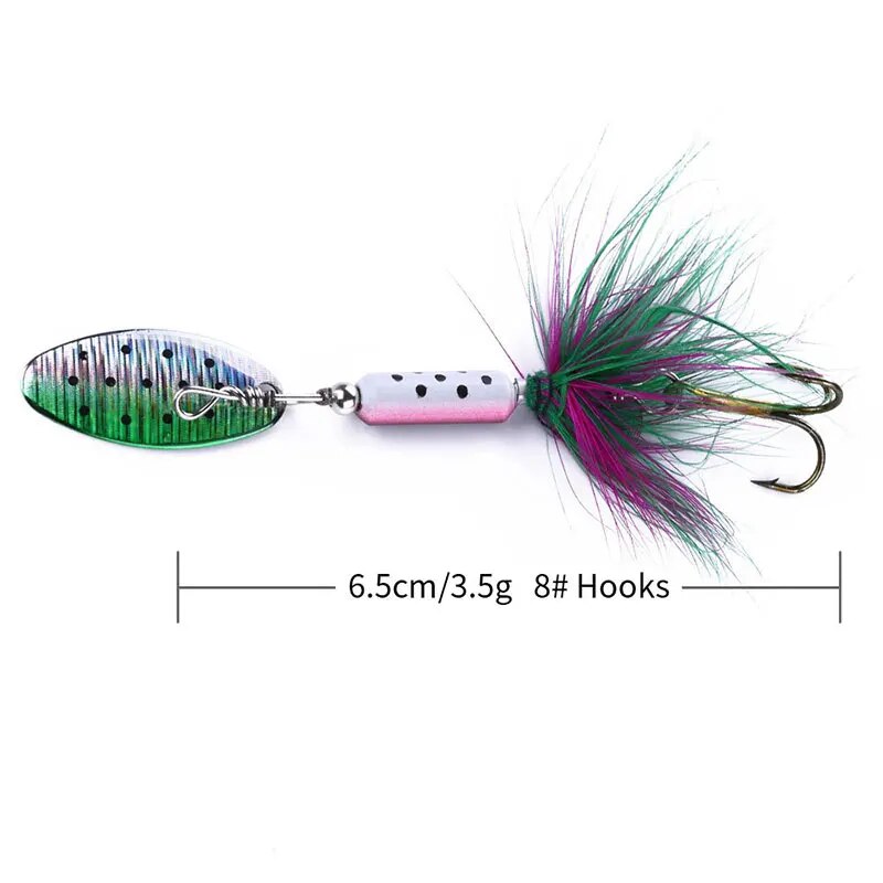 โลหะ VIB Lures 1PCS 3.5g Feath - Bass Fishing Lure บทวิจารณ์และราคา