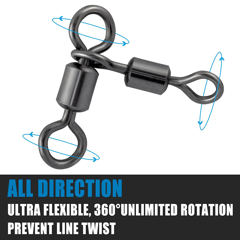 PRO BEROS 50Pcs 3 Way Swivels  - Saltwater Fishing Hook บทวิจารณ์และราคา