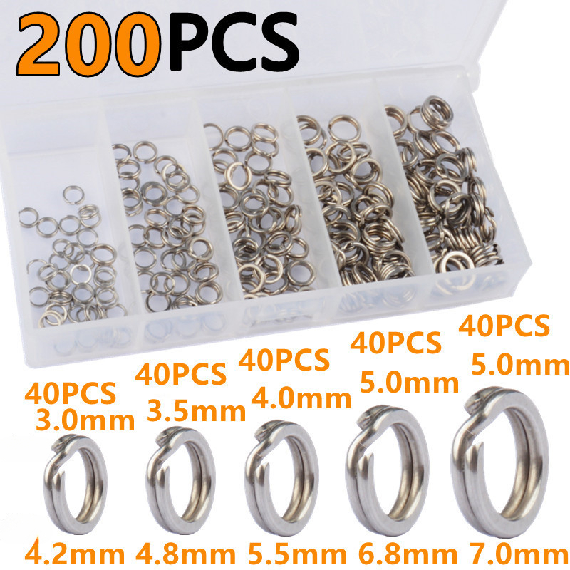 250 ชิ้น 5 ขนาด ห่วงเชื่อมต่อส - Fishing Equipment Gear บทวิจารณ์และราคา