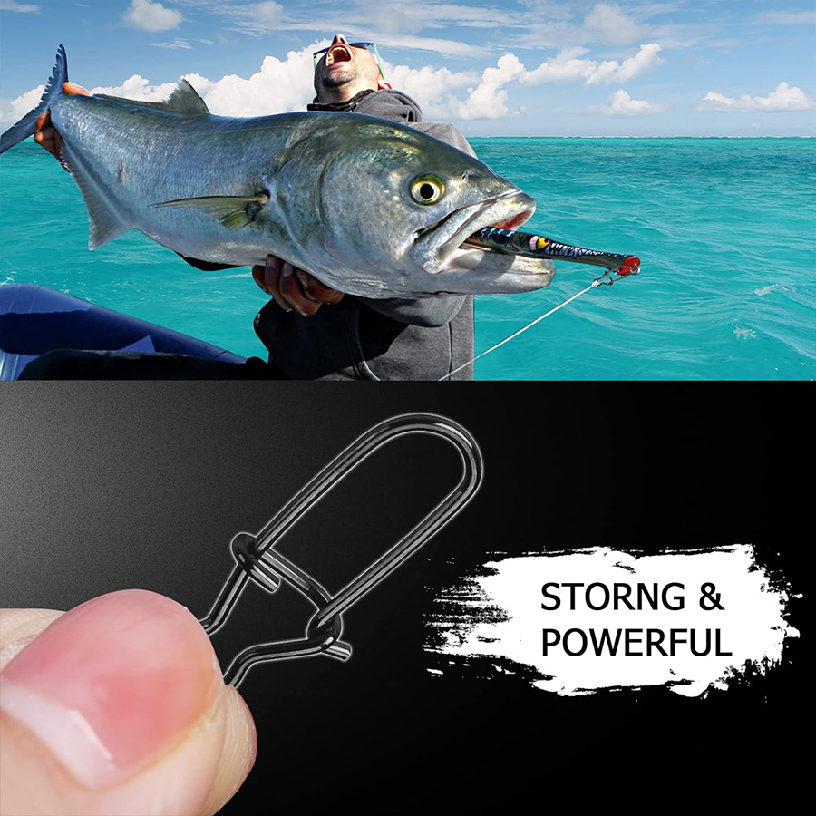 50 ชิ้น Crankbait Snaps สแตนเล - Fishing Equipment Gear บทวิจารณ์และราคา