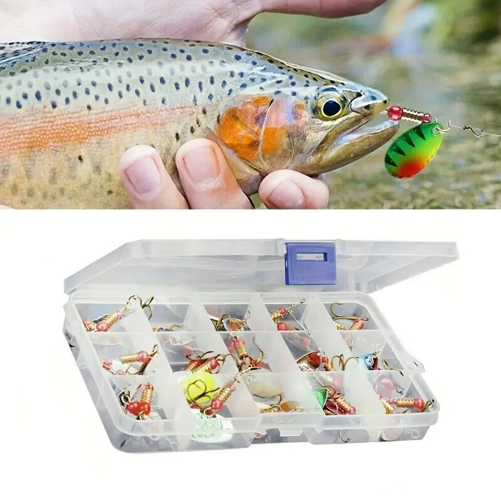 เหยื่อตกปลาแบบช้อนโลหะ 30 ชิ้น - Bass Fishing Lure บทวิจารณ์และราคา