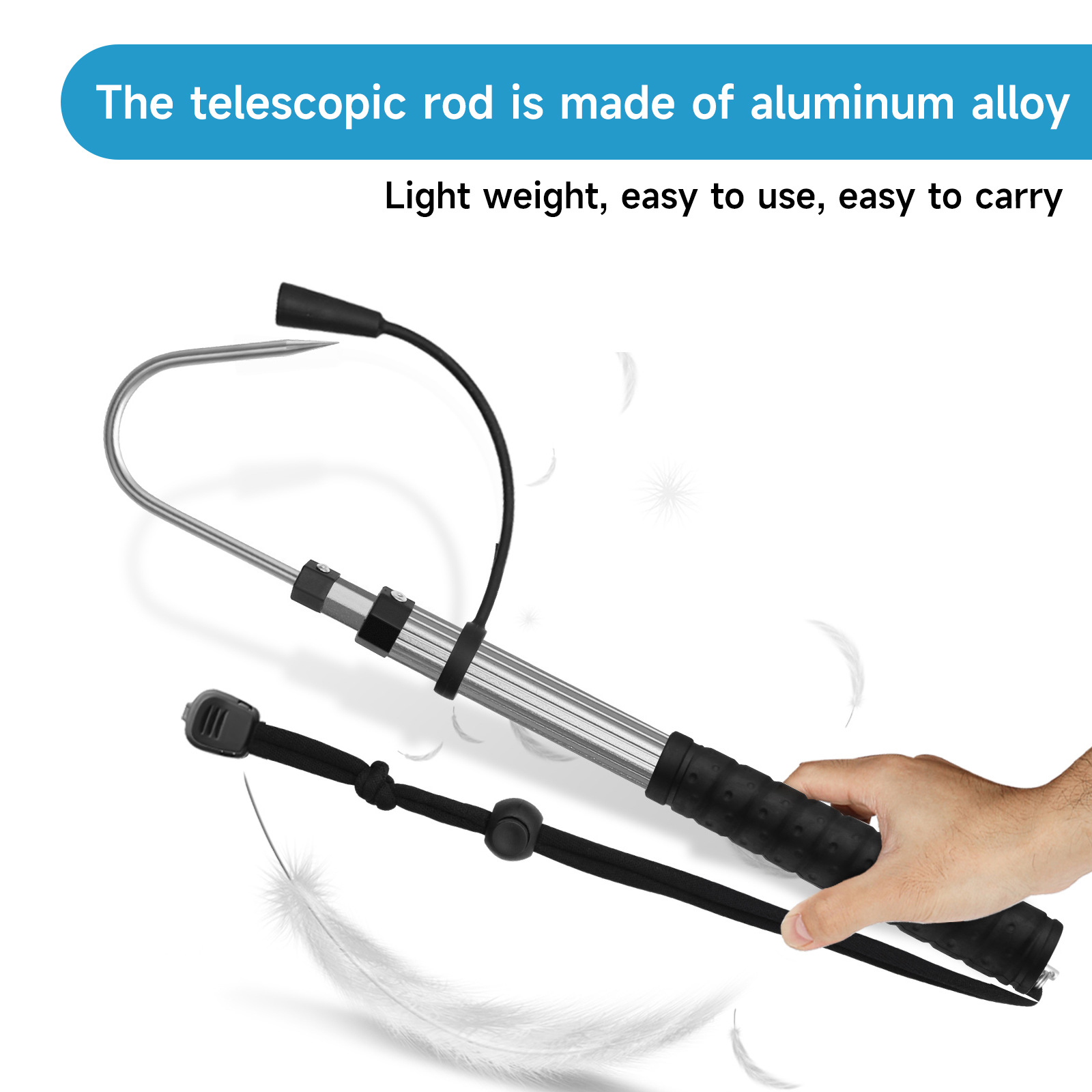 SANLIKE 90 ซม.Telescopic Fishi - Saltwater Fishing Hook บทวิจารณ์และราคา