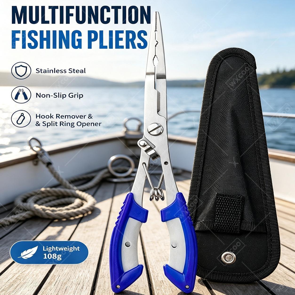 ชุดเครื่องมือตกปลาอเนกประสงค์ส - Saltwater Fishing Hook บทวิจารณ์และราคา