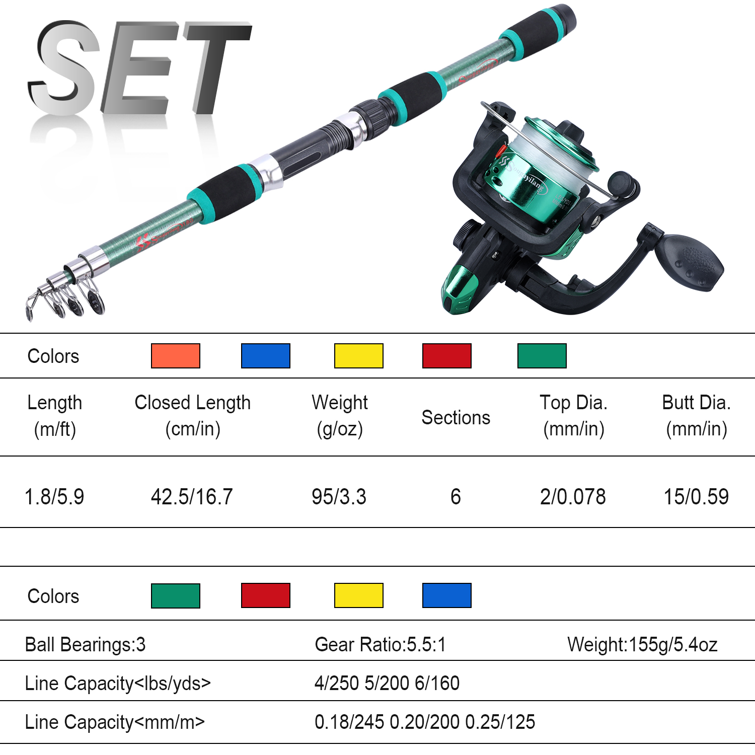 Sougayilang เด็กตกปลาชุดเสาชุด - Saltwater Fishing Hook บทวิจารณ์และราคา