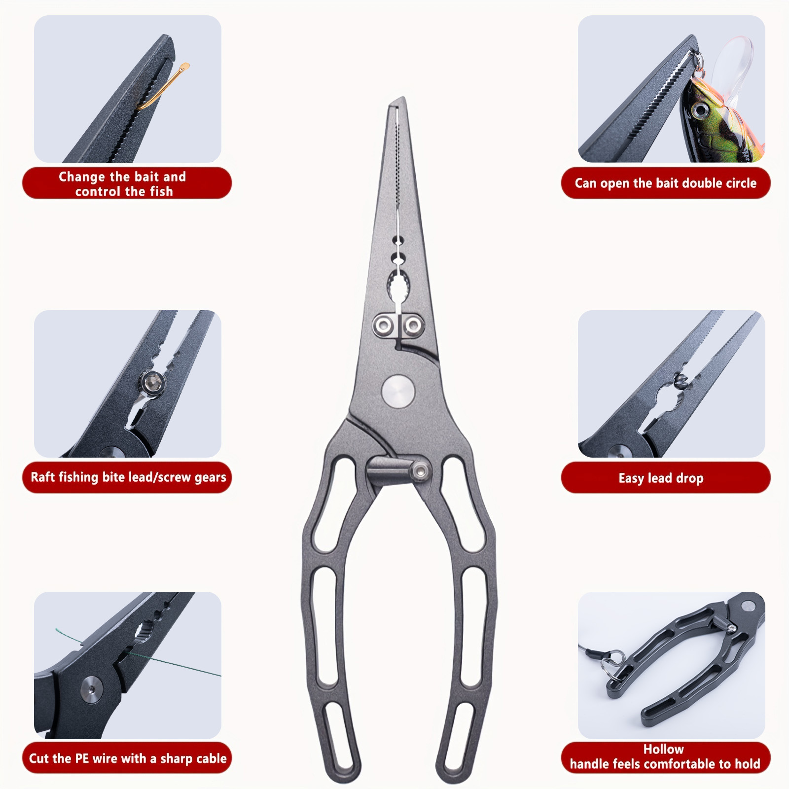 ชุดคีมตกปลาและที่จับปลาแบบคอมโ - Fishing Equipment Warehouse บทวิจารณ์และราคา